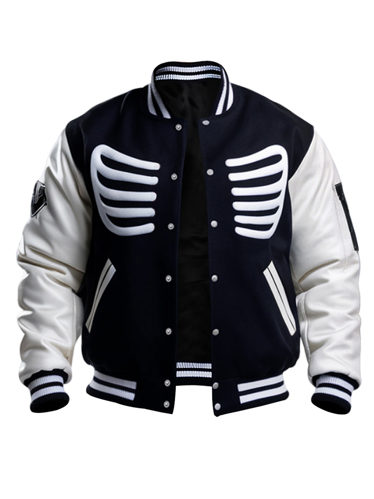 Men's The Greatest Skeleton Stadium Varsity Jacket