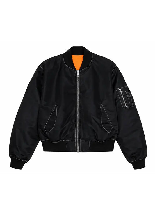 Men's Black Bomber Jacket