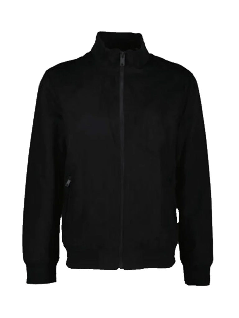 Men's Black Wool Bomber Jacket