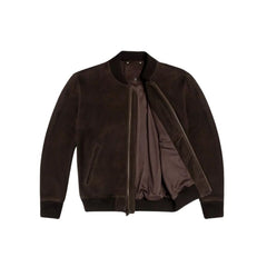 Suede Bomber Jacket - The Leather Jackets