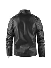 Men’s Real Lambskin Biker Motorcycle Cafe Racer Jacket