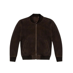 Suede Bomber Jacket - The Leather Jackets