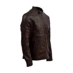 Chocolate Brown Leather Jacket