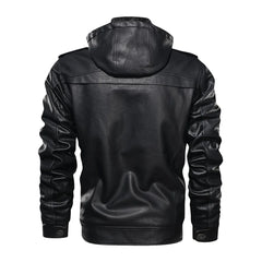 Black Trucker Biker Genuine Leather Jacket