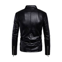 Fashion Black Stylish Biker Leather Jacket