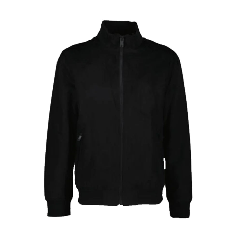 Black Wool Bomber Jacket