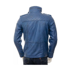 Blue Vintage Leather jacket