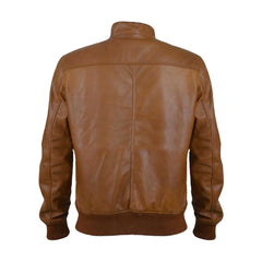 Brown Bomber Real Leather Jacket