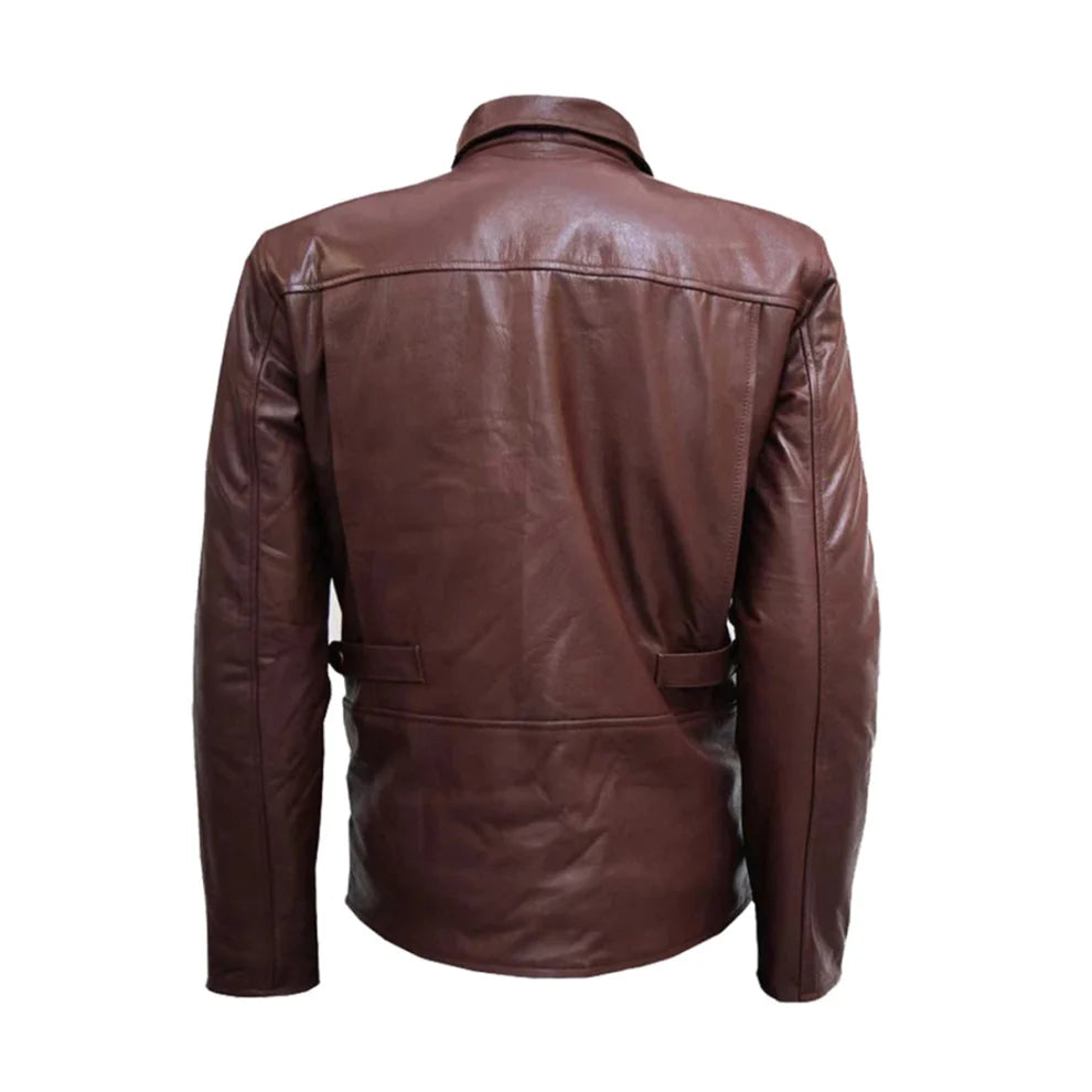 Brown Biker Leather Jacket