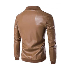 Brown Bomber Genuine Leather Jacket