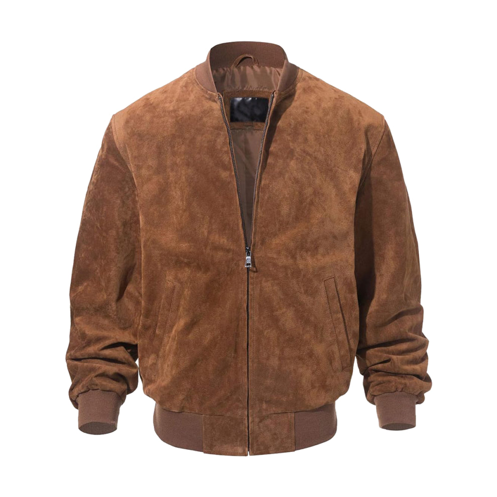 Bomber Suede Leather Jacket