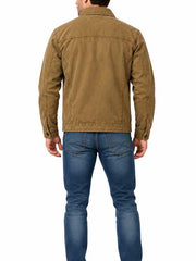 Mens-Brown-Cotton-Jacket