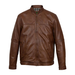 Brown Biker Leather Jacket