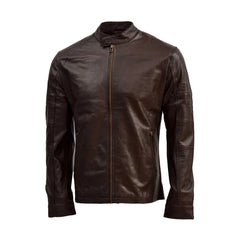 Chocolate Brown Leather Jacket