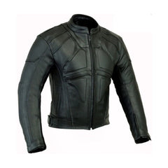 Dark Black Vintage Motorcycle Leather Jacket