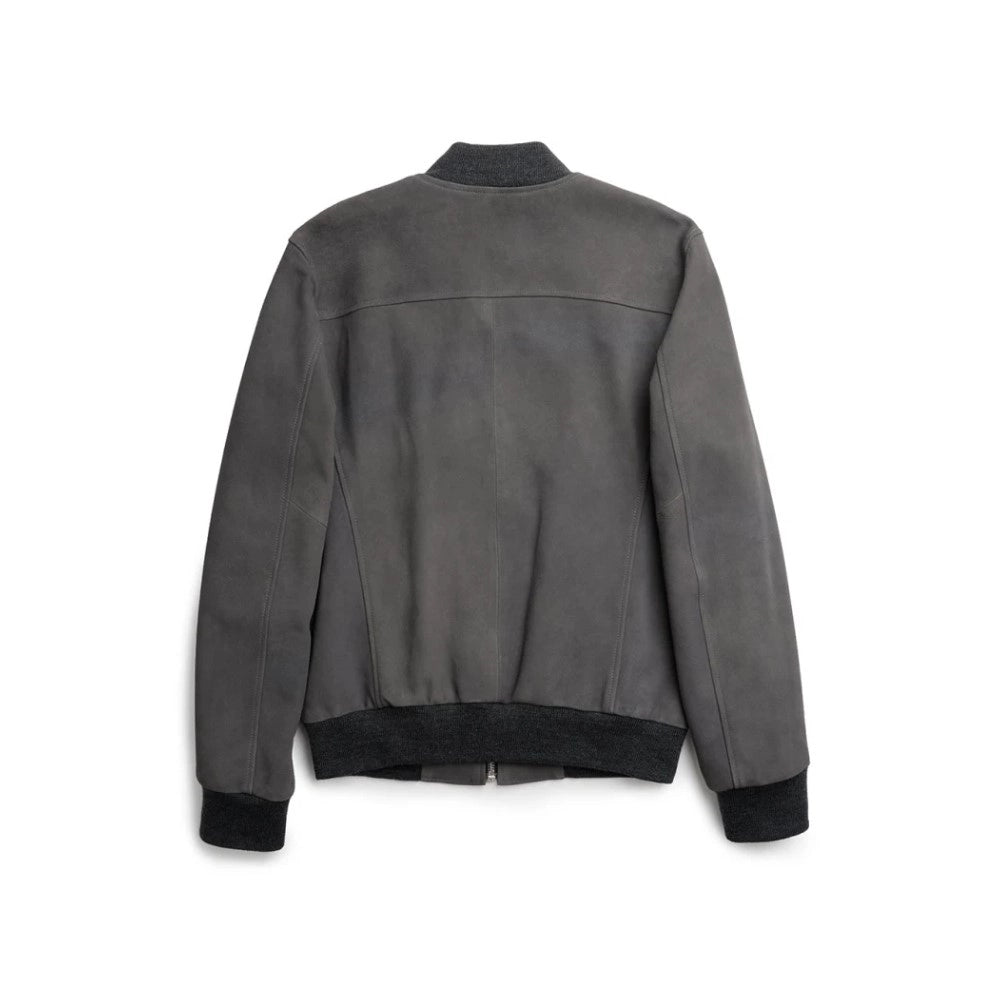 Suede Bomber Jacket