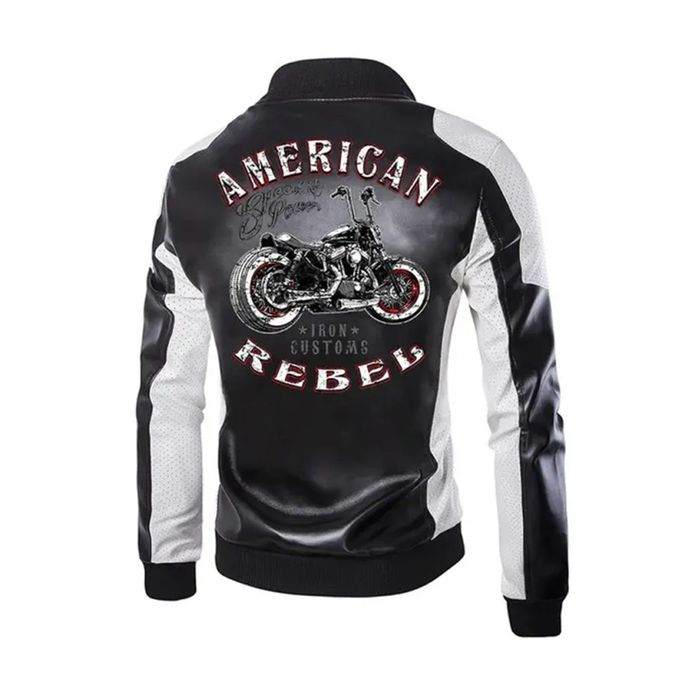 USA Men's Biker Fashion Motorcycle Leather Jackets