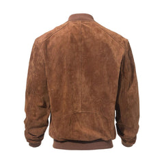 Bomber Suede Leather Jacket