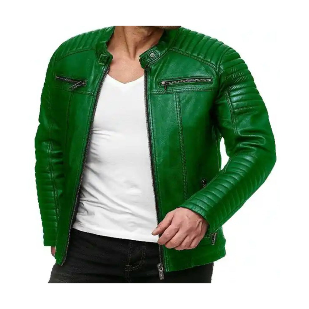 Cafe Racer Genuine Leather Jacket