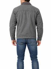 Mens-Grey-Canvas-Workwear-Jacket