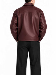 Mens-Oversized-Burgundy-Bomber-Jacket