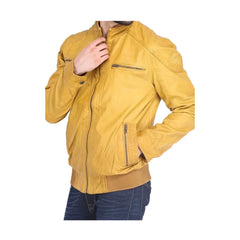 Racer Yellow Bomber Jacket