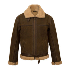 Shearling Suede Genuine Leather Jacket