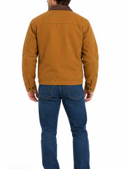 Mens-Tan-Canvas-Cotton-Jacket