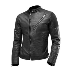 Cafe Racer Biker Vintage Real Leather Jacket