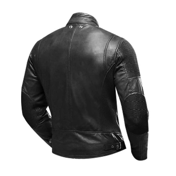 Cafe Racer Biker Vintage Real Leather Jacket