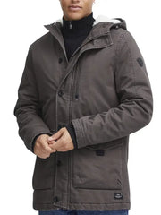 Men’s Hooded Winter Parka Jacket with Insulated Lining