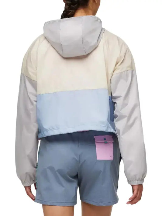 Women’s Lightweight Color-Block Hooded Windbreaker Jacket
