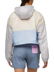 Women’s Lightweight Color-Block Hooded Windbreaker Jacket