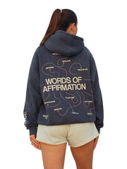 Words of Affirmation Oversized Cotton Hoodie – Dandy Worldwide Print