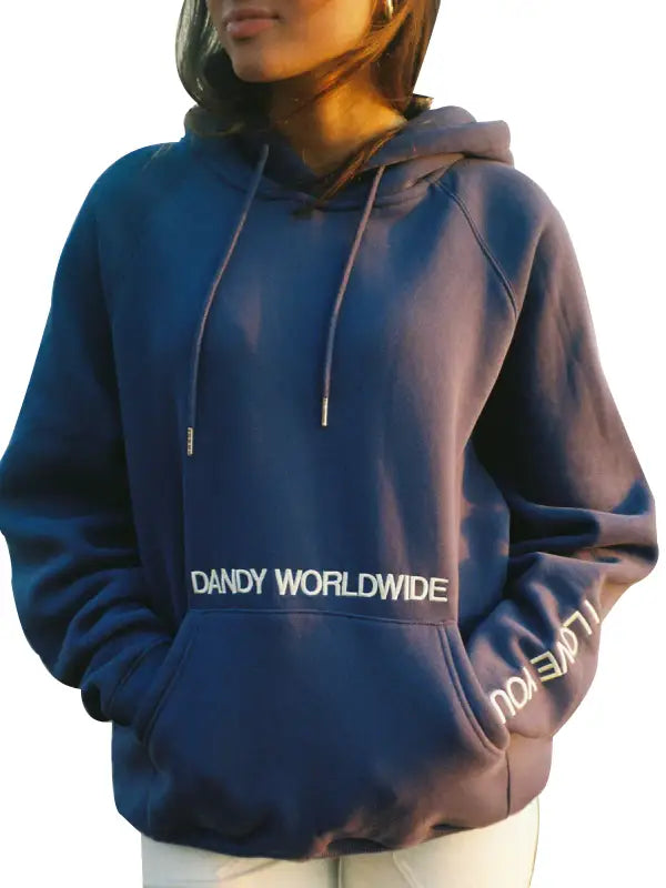Words of Affirmation Oversized Cotton Hoodie – Dandy Worldwide Print