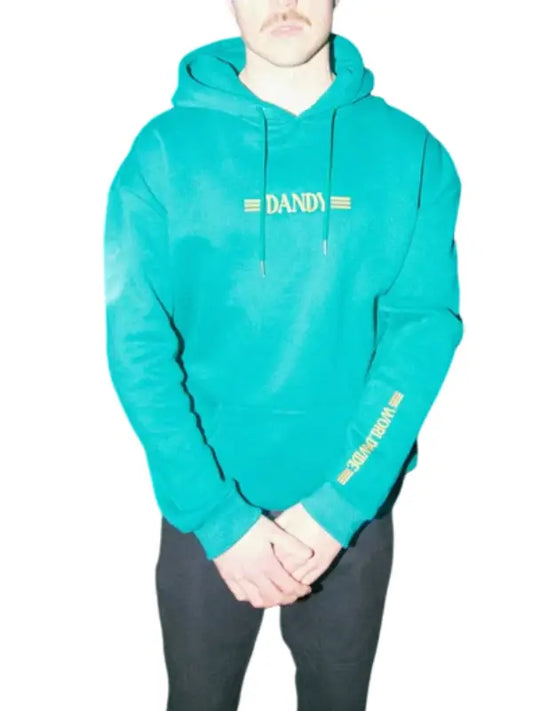 Dandy Worldwide Teal Graphic Hoodie – Unisex Premium Pullover