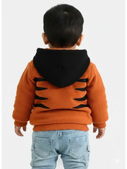 Kids Warm Fleece Hoodie Jacket with Hood, Soft Zip-Up Winter Jacket for Toddlers