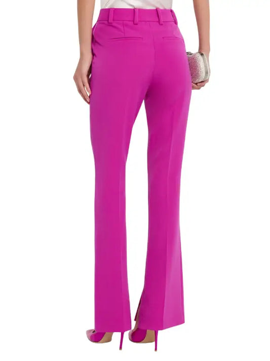 Premium Hot Pink Women’s Double Breasted Blazer and Flared Pants Two Piece Suit