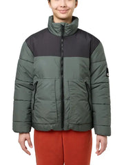 Kids Insulated Puffer Jacket with High Neck for Winter