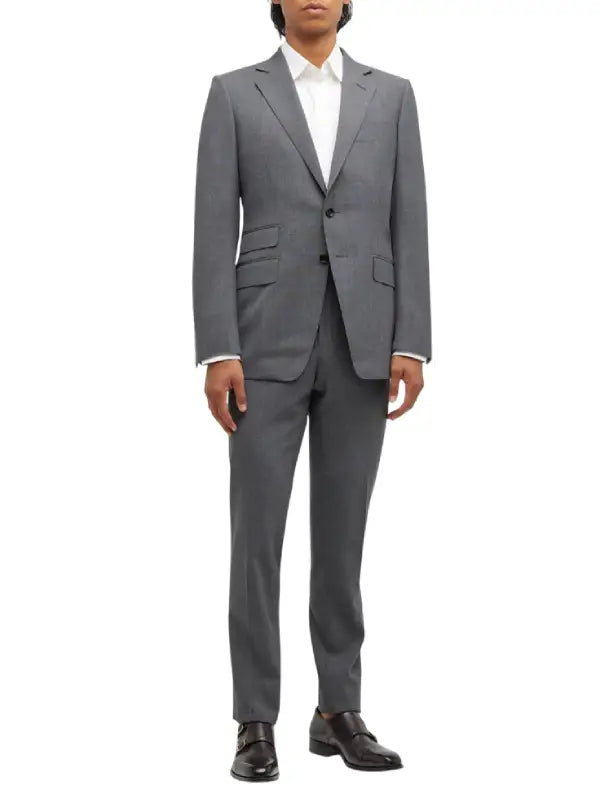 Premium Men's Grey Two Piece Suit for Business and Formal Wear