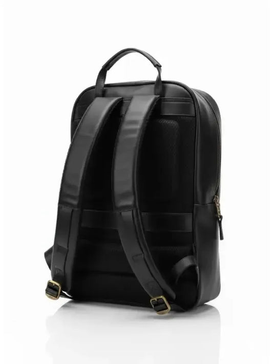 Premium Black Leather Backpack – Minimalist Design, Travel & Work Ready