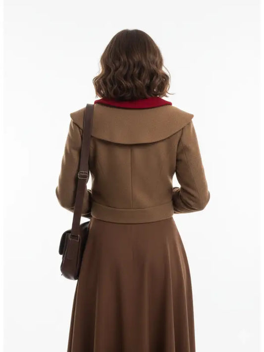 A Private Affair Marina Quiroga Brown Coat for Women