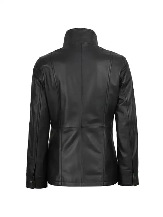 Acne Studios Demi Lovato Black Leather Jacket