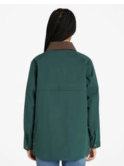 Olive Green Utility Jacket for Men and Women | Mid-Length Field Jacket