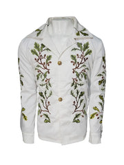 Oliver Quick Saltburn Green Leaf Embroidered Jacket
