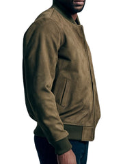 Premium Suede Bomber Jacket