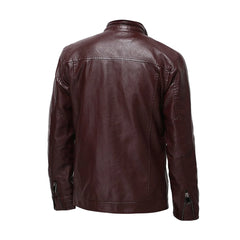 Biker Style Genuine Leather Jacket