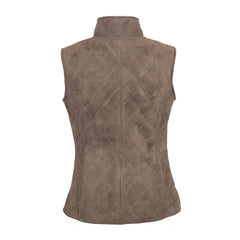 Rust Brown Suede Leather Gilet