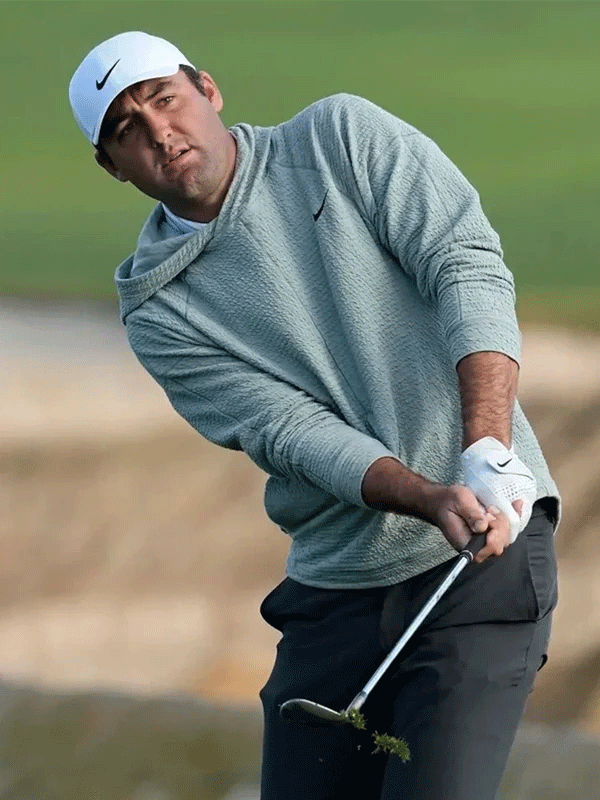 Scottie Scheffler Golf Gray Hoodie