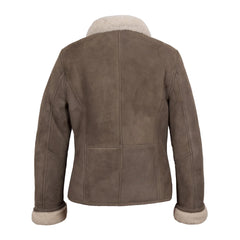 Brown Shearling Sheepskin Leather Jacket